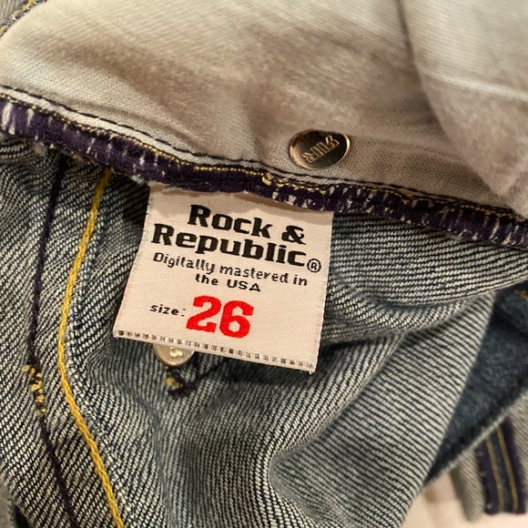 Rock & Republic ‘CHRISSY Chraw’ crop jeans / capris; “Cut #: 3105” - Picture 6 of 10